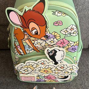 Disney Loungefly Exclusive - Bambi Springtime Backpack and Thumper Wallet